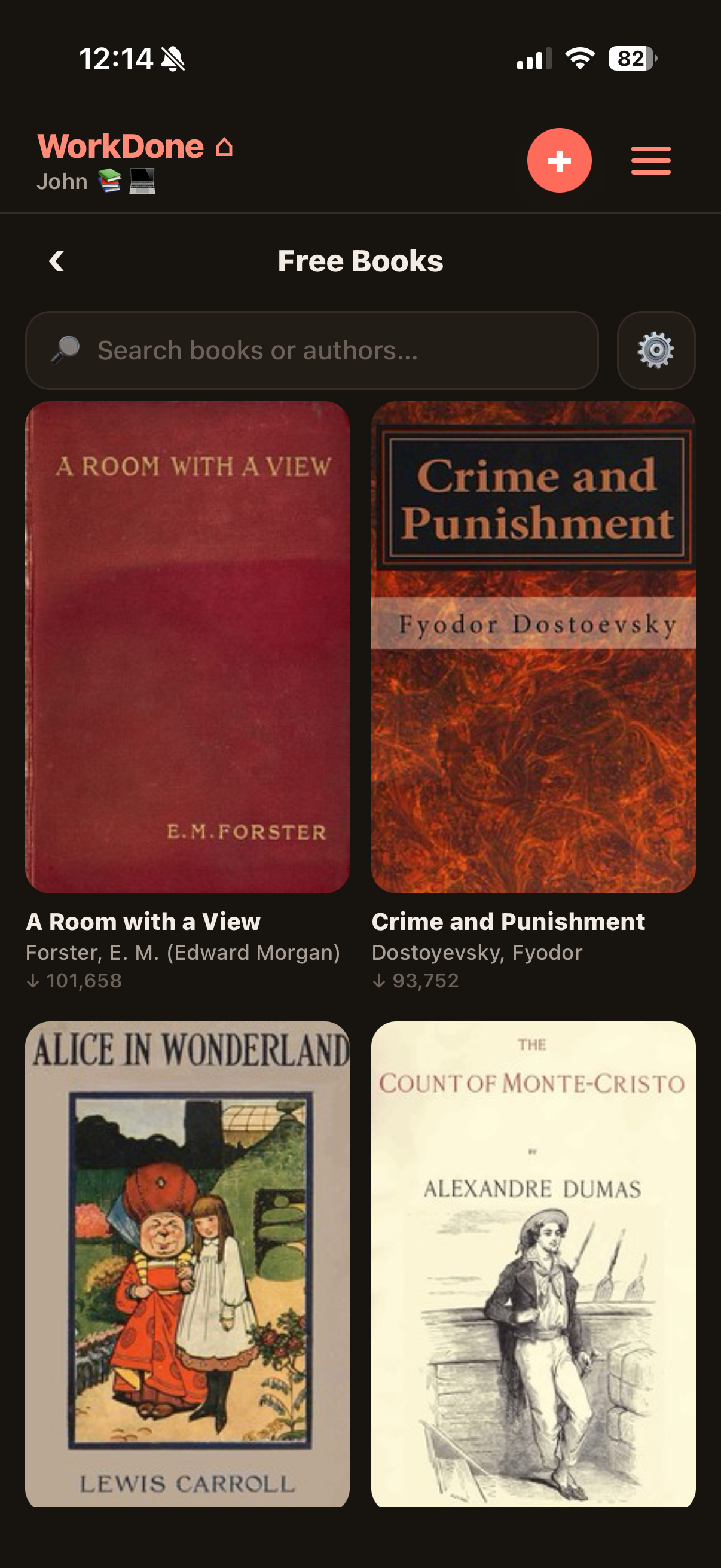 Thousands of free classic books to read aloud
